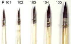 Mal-Zeichenpinsel P 100 Porzellanmalerei Kugelmeier